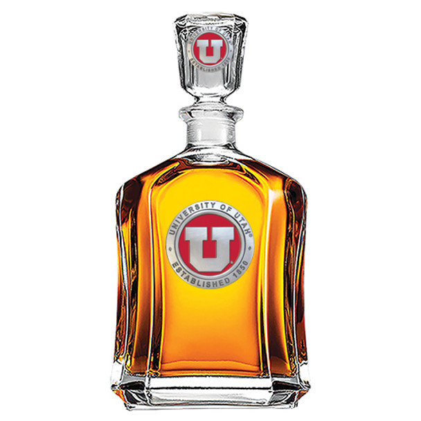 Utah Utes Capitol Decanter | Heritage Pewter | CPT10226ER Utah Utes Capitol Decanter | Heritage Pewter | CPT10226ER