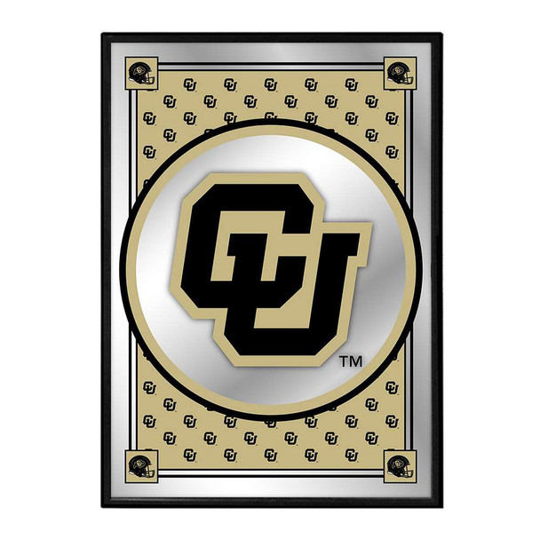 Colorado Buffaloes Team Spirit Framed Mirrored Wall Sign - CU | The Fan-Brand | NCCOBF-275-02 Colorado Buffaloes Team Spirit Framed Mirrored Wall Sign - CU | The Fan-Brand | NCCOBF-275-02