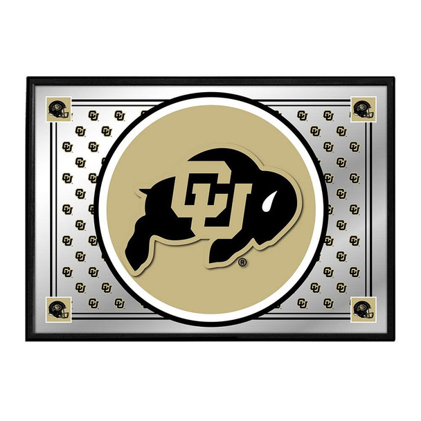Colorado Buffaloes Framed Mirrored Wall Sign - Team Spirit Mirror | The Fan-Brand | NCCOBF-265-02A