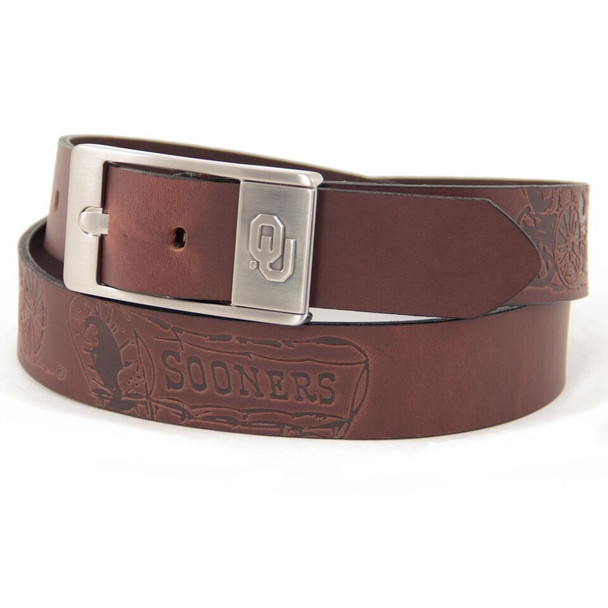 Oklahoma Sooners Brandish Brown Belt | Eagles Wings | 9194- Oklahoma Sooners Brandish Brown Belt | Eagles Wings | 9194-