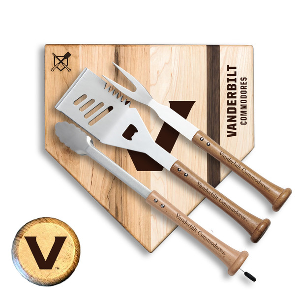 Vanderbilt Commodores Silver Slugger Combo BBQ Set | Baseball BBQ | GRTLSTSSVC_660251956039