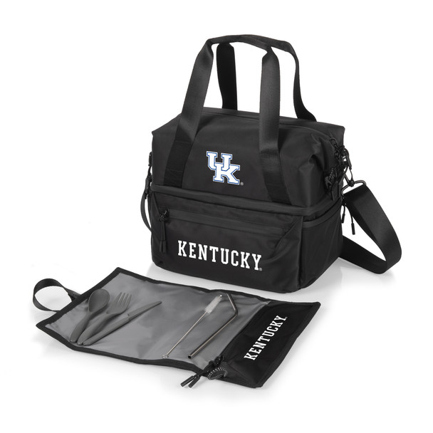 Kentucky Wildcats Eco-Friendly Lunch Bag Cooler with Utensils | Picnic Time | 515-01-179-264-0 Kentucky Wildcats Eco-Friendly Lunch Bag Cooler with Utensils | Picnic Time | 515-01-179-264-0