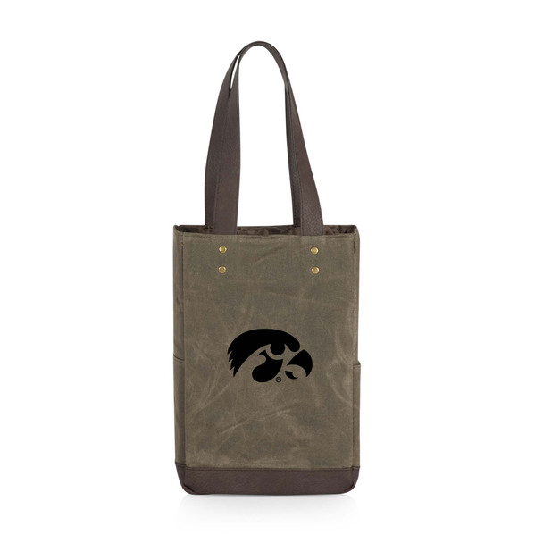 Iowa Hawkeyes 2 Bottle Insulated Wine Cooler Bag | Picnic Time | 536-02-140-224-0