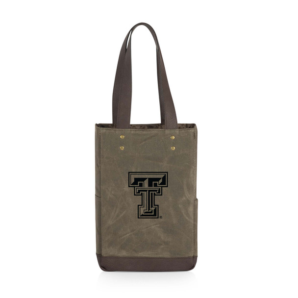 Texas Tech Red Raiders 2 Bottle Insulated Wine Cooler Bag | Picnic Time | 536-02-140-574-0