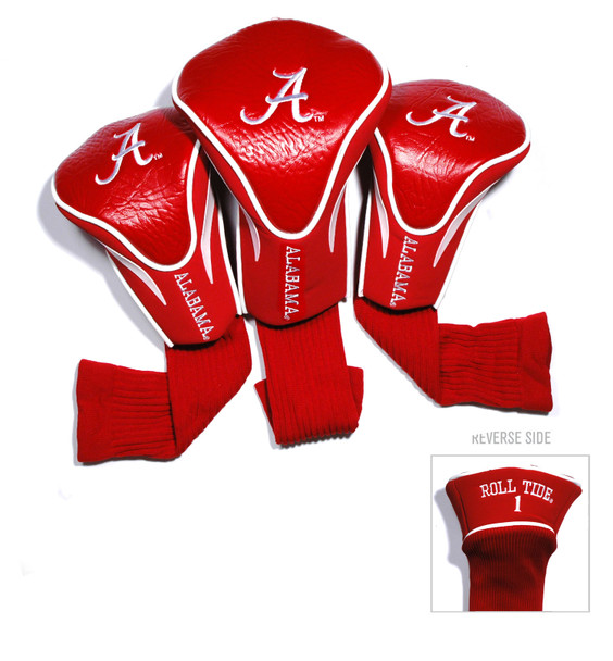 Alabama Crimson Tide 3 Pack Embroidered Contour Golf Headcovers | Team Golf |20194