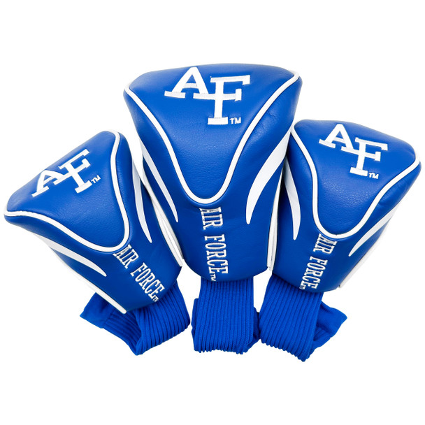 Air Force Academy Falcons Falcons 3 Pack Embroidered Contour Golf Headcovers | Team Golf |45194 Air Force Academy Falcons Falcons 3 Pack Embroidered Contour Golf Headcovers | Team Golf |45194
