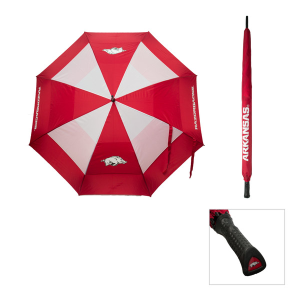 Arkansas Razorbacks 62" Double Canopy Wind Proof Golf Umbrella| Team Golf |20469