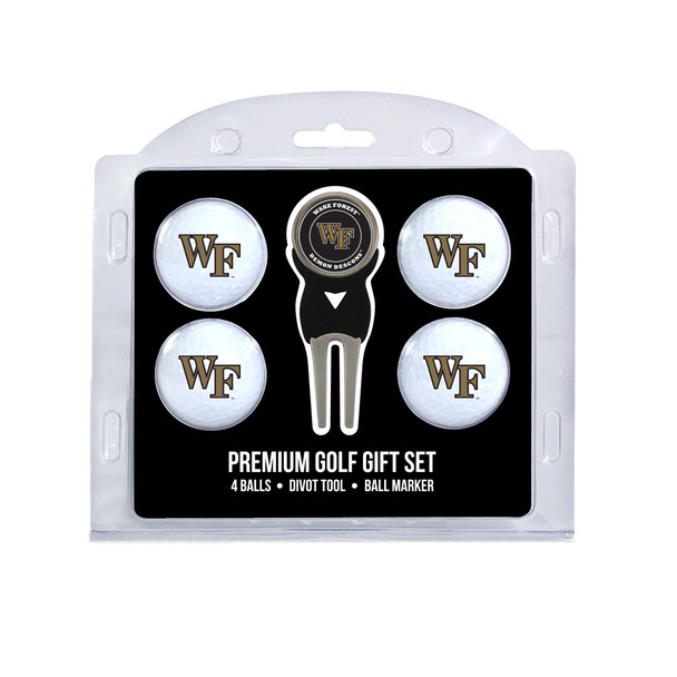 Wake Forest Demon Deacons 4 Golf Balls And Divot Tool Gift Set | Team Golf |23806 Wake Forest Demon Deacons 4 Golf Balls And Divot Tool Gift Set | Team Golf |23806