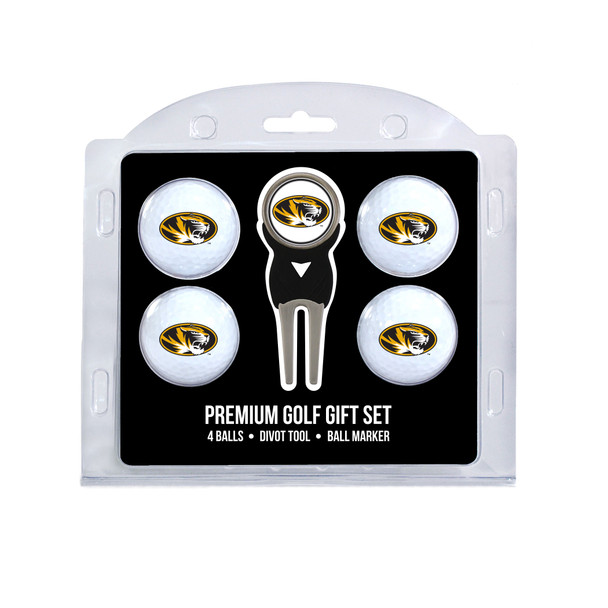 Missouri Tigers 4 Golf Balls And Divot Tool Gift Set | Team Golf |24906