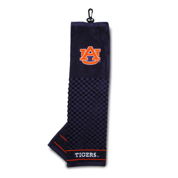 Auburn Tigers 16" X 22" Tri-Fold Embroidered Scrubber Golf Towel| Team Golf |20510