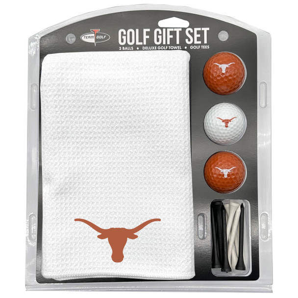 Texas Longhorns 16" X 40" Microfiber Towel Golf Gift Set - White| Team Golf |23325
