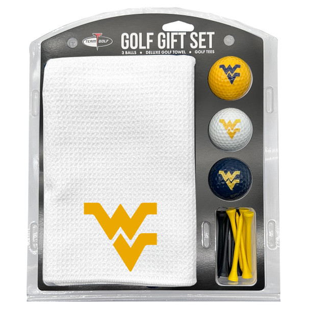West Virginia Mountaineers 16" X 40" Microfiber Towel Golf Gift Set - White| Team Golf |25625