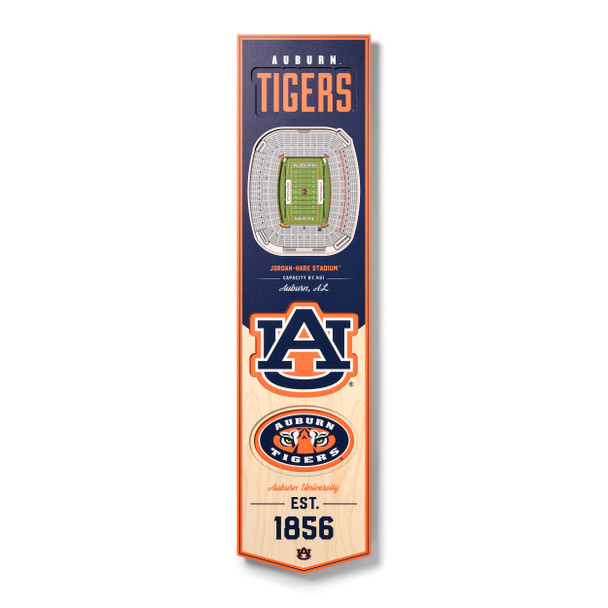 Auburn Tigers 3D Stadium 8x32 Banner | Stadium Views | 0951889