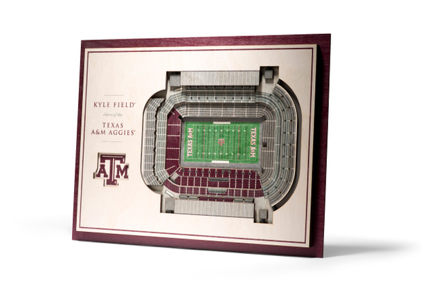 Texas A&M Aggies 5-Layer StadiumView 3D Wall Art | Stadium Views | 5028625