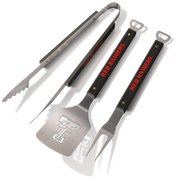 Texas Tech Red Raiders Spirit Series 3-Piece BBQ Set | Stadium Views | 5021985 Texas Tech Red Raiders Spirit Series 3-Piece BBQ Set | Stadium Views | 5021985