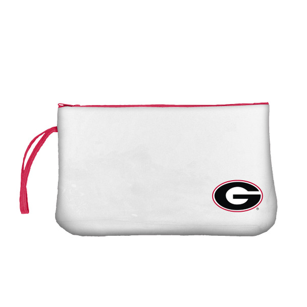 Georgia Bulldogs Clear Wristlet| Logo Brands |LGC142-922