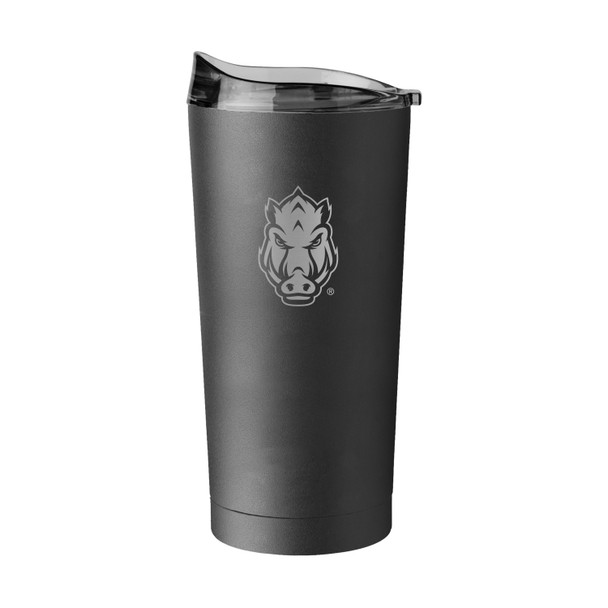 Arkansas Razorbacks 20oz Etch Powder Coat Tumbler| Logo Brands |LGC108-S20PT-BLK-9 Arkansas Razorbacks 20oz Etch Powder Coat Tumbler| Logo Brands |LGC108-S20PT-BLK-9