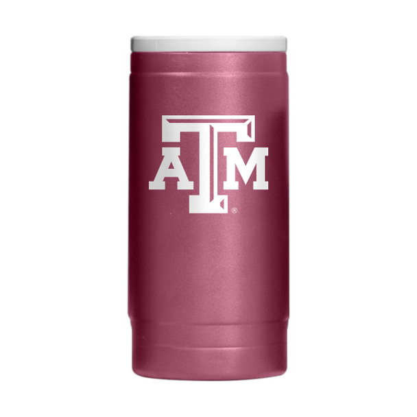 Texas A&M Aggies Flipside Powder Coat Slim Can Coolie| Logo Brands |LGC219-S12PC-34