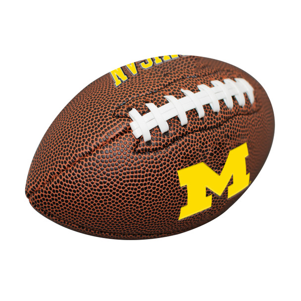 Michigan Wolverines Mini Size Composite Football| Logo Brands |LGC171-93MC-1