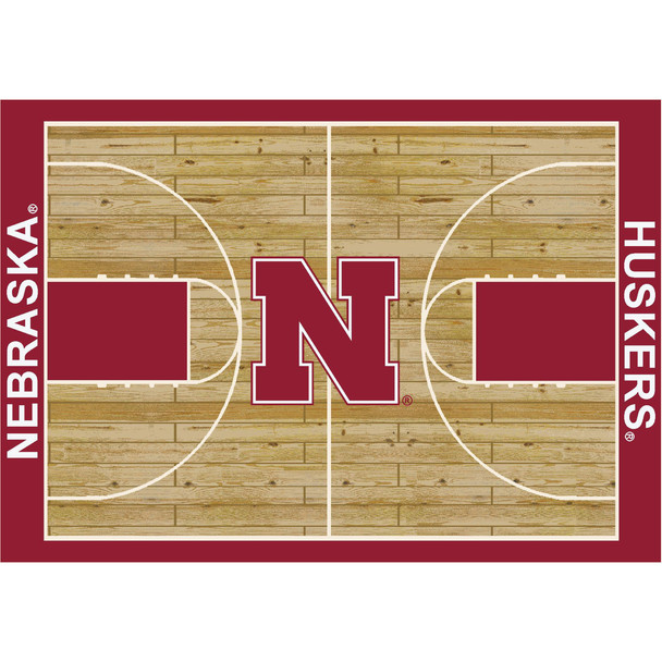 Nebraska Huskers Courtside Rug| Imperial |IMP553-3010