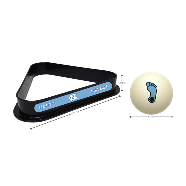 North Carolina Tar Heels Cue Ball and Ball Rack | Imperial | IMP773-3052