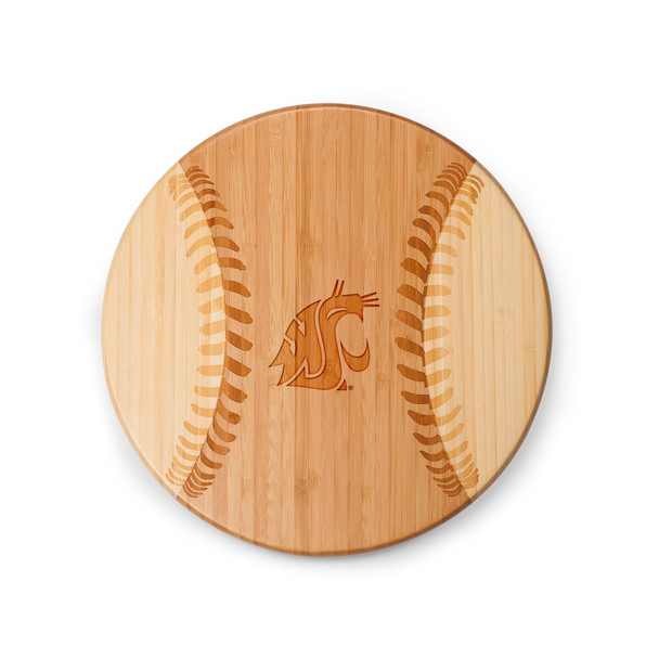 Washington State Cougars Home Run! Baseball Cutting Board & Serving Tray | Picnic Time | 894-00-505-633-0