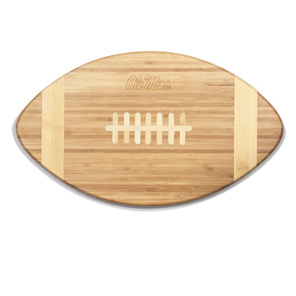 Mississippi Rebels Touchdown! Football Cutting Board & Serving Tray | Picnic Time | 896-00-505-373-0 Mississippi Rebels Touchdown! Football Cutting Board & Serving Tray | Picnic Time | 896-00-505-373-0