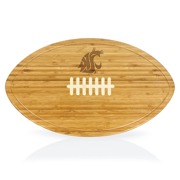 Washington State Cougars Kickoff Football Cutting Board & Serving Tray | Picnic Time | 908-00-505-633-0 Washington State Cougars Kickoff Football Cutting Board & Serving Tray | Picnic Time | 908-00-505-633-0