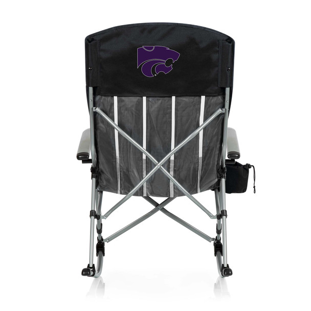 Kansas State Wildcats Outdoor Rocking Camp Chair | Picnic Time | 805-01-175-254-0