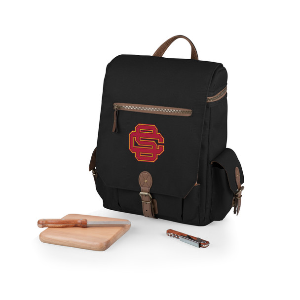 USC Trojans Moreno 3-Bottle Wine & Cheese Tote | Picnic Time | 624-04-175-098-0