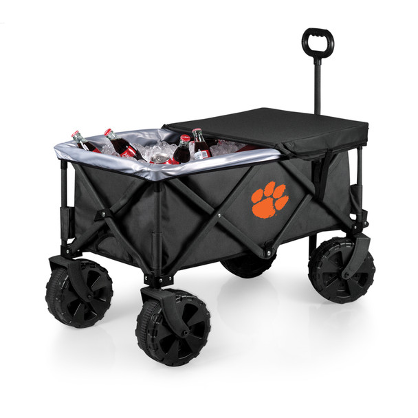 Clemson Tigers Adventure Wagon Elite All-Terrain Portable Utility Wagon | Picnic Time | 741-85-679-104-0