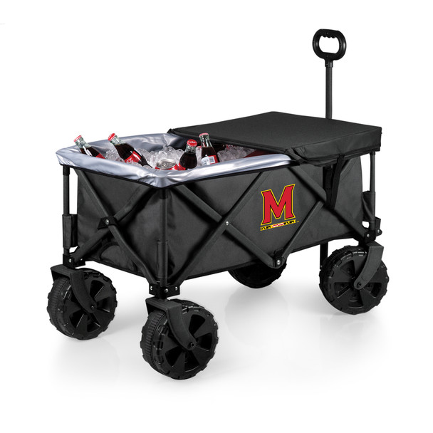 Maryland Terrapins Adventure Wagon Elite All-Terrain Portable Utility Wagon | Picnic Time | 741-85-679-314-0