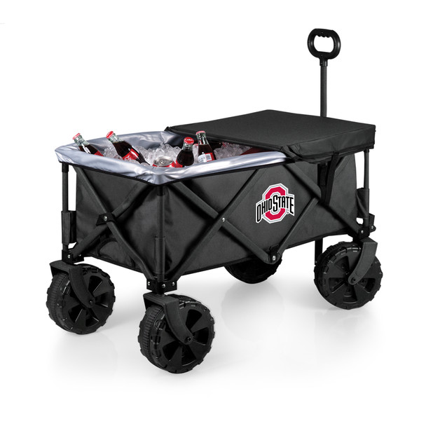 Ohio State Buckeyes Adventure Wagon Elite All-Terrain Portable Utility Wagon | Picnic Time | 741-85-679-444-0