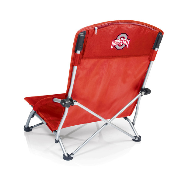Ohio State Buckeyes Tranquility Beach Chair with Carry Bag | Picnic Time | 792-00-100-444-0