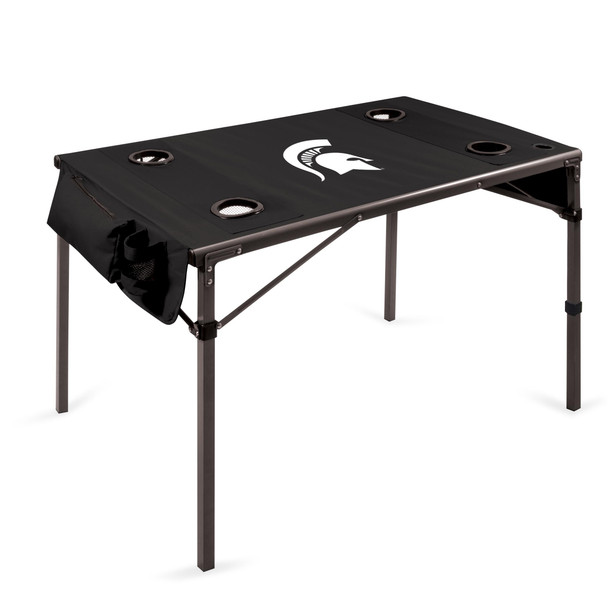 Michigan State Spartans Travel Table Portable Folding Table | Picnic Time | 799-00-179-354-0