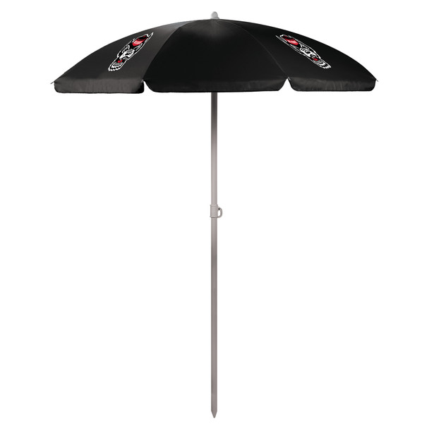 NC State Wolfpack 5.5 Ft. Portable Beach Umbrella | Picnic Time | 822-00-179-424-0