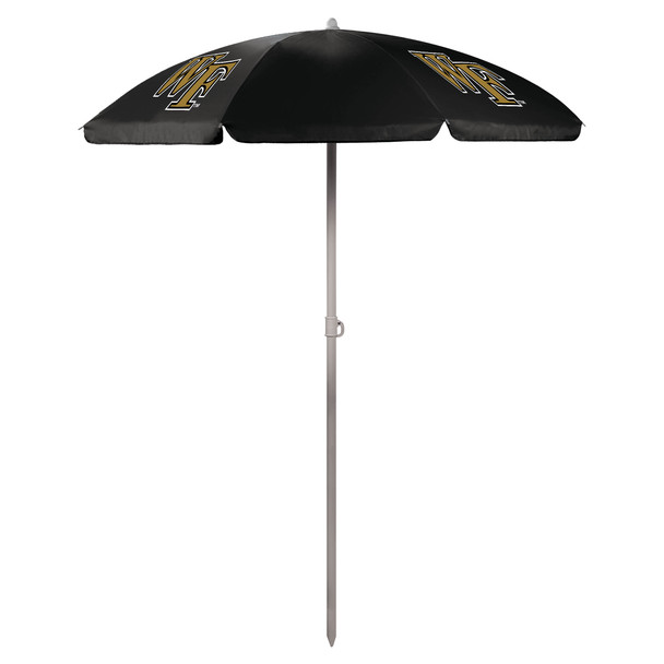 Wake Forest Demon Deacons 5.5 Ft. Portable Beach Umbrella | Picnic Time | 822-00-179-614-0 Wake Forest Demon Deacons 5.5 Ft. Portable Beach Umbrella | Picnic Time | 822-00-179-614-0