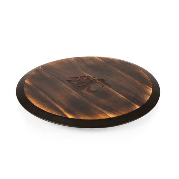 Washington State Cougars Lazy Susan Serving Tray | Picnic Time | 827-18-513-633-0