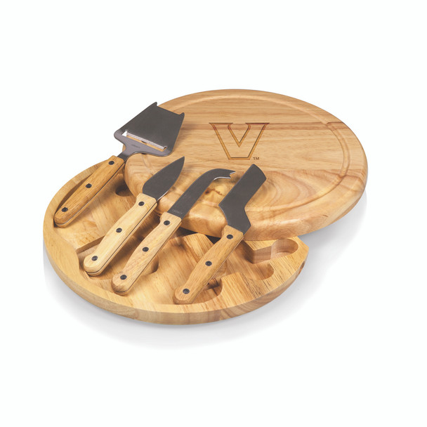 Vanderbilt Commodores Circo Cheese Cutting Board & Tools Set | Picnic Time | 854-00-505-583-0 Vanderbilt Commodores Circo Cheese Cutting Board & Tools Set | Picnic Time | 854-00-505-583-0