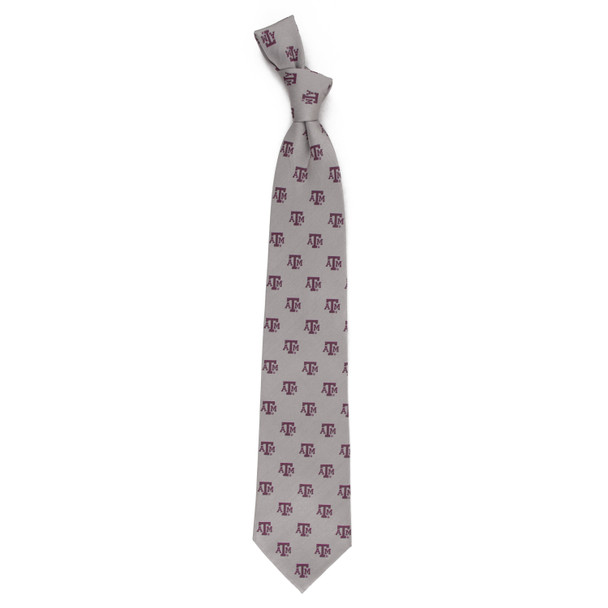 Texas A&M Aggies Echo Woven Silk Tie | Eagles Wings | 10644