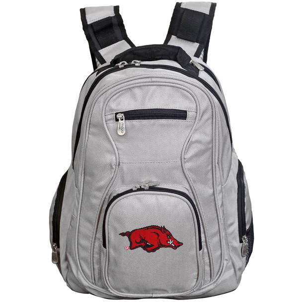 Arkansas Razorbacks 19in. Premium Laptop Backpack - Gray| Mojo |CLARL704-G Arkansas Razorbacks 19in. Premium Laptop Backpack - Gray| Mojo |CLARL704-G
