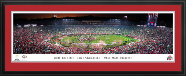 Ohio State Buckeyes Rose Bowl Champions Deluxe Matted Frame | Blakeway |  ROSEC25OSUD Ohio State Buckeyes Rose Bowl Champions Deluxe Matted Frame | Blakeway |  ROSEC25OSUD