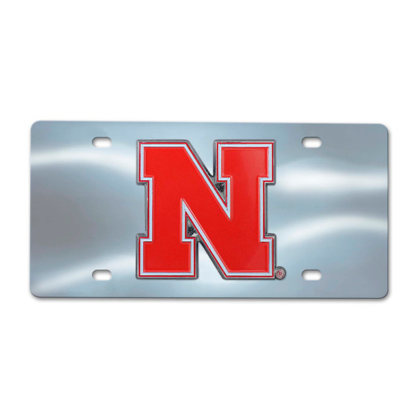 Nebraska Huskers Diecast License Plate | Logo Chair | 182-F114-CRM