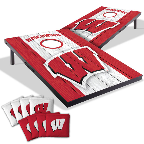 Wisconsin Badgers 2x3 MDF Cornhole Game Set| You the Fan |4628096 Wisconsin Badgers 2x3 MDF Cornhole Game Set| You the Fan |4628096