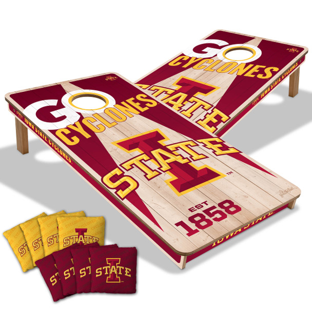 Iowa State Cyclones 2x4 All Wood Cornhole Game Set| You the Fan |4606728