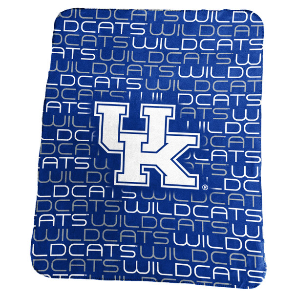Kentucky Wildcats Classic Fleece Throw| Logo Brands | 159-23B