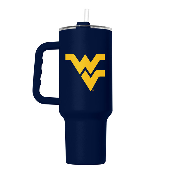 West Virginia Mountaineers 40oz Powder Coat Tumbler|Logo Brands|239-S40PTC-34