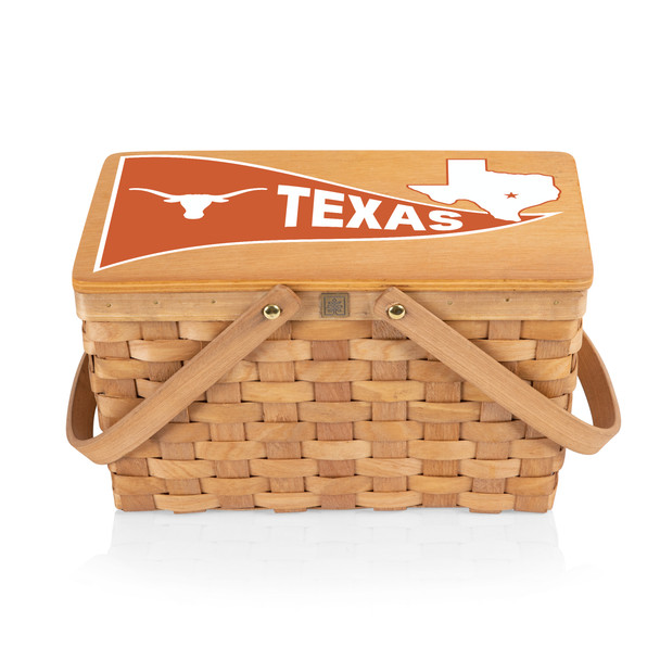 Texas Longhorns Poppy Personal Picnic Basket | Picnic Time | 124-00-299-654-0