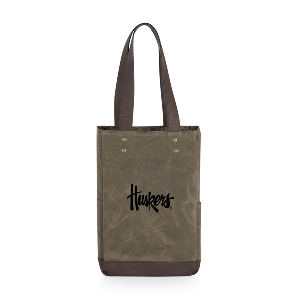 Nebraska Huskers 2 Bottle Insulated Wine Cooler Bag | Picnic Time | 536-02-140-404-0