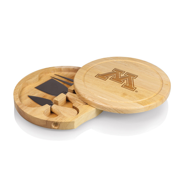 Minnesota Golden Gophers Brie Cheese Cutting Board & Tools Set | Picnic Time | 878-00-505-363-0